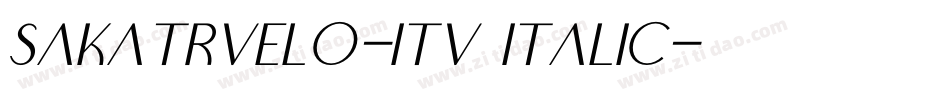 Sakatrvelo-ITV Italic字体转换